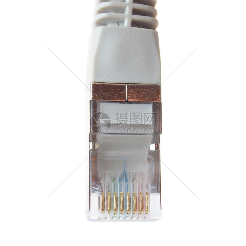 RJ45 插件电脑网络电子产品互联网白色局域网图片