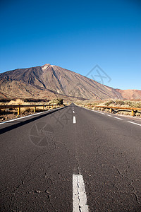 特内里夫的开放道路火山旅行旅游公路风景天空公园地方目的地景观空的高清图片素材