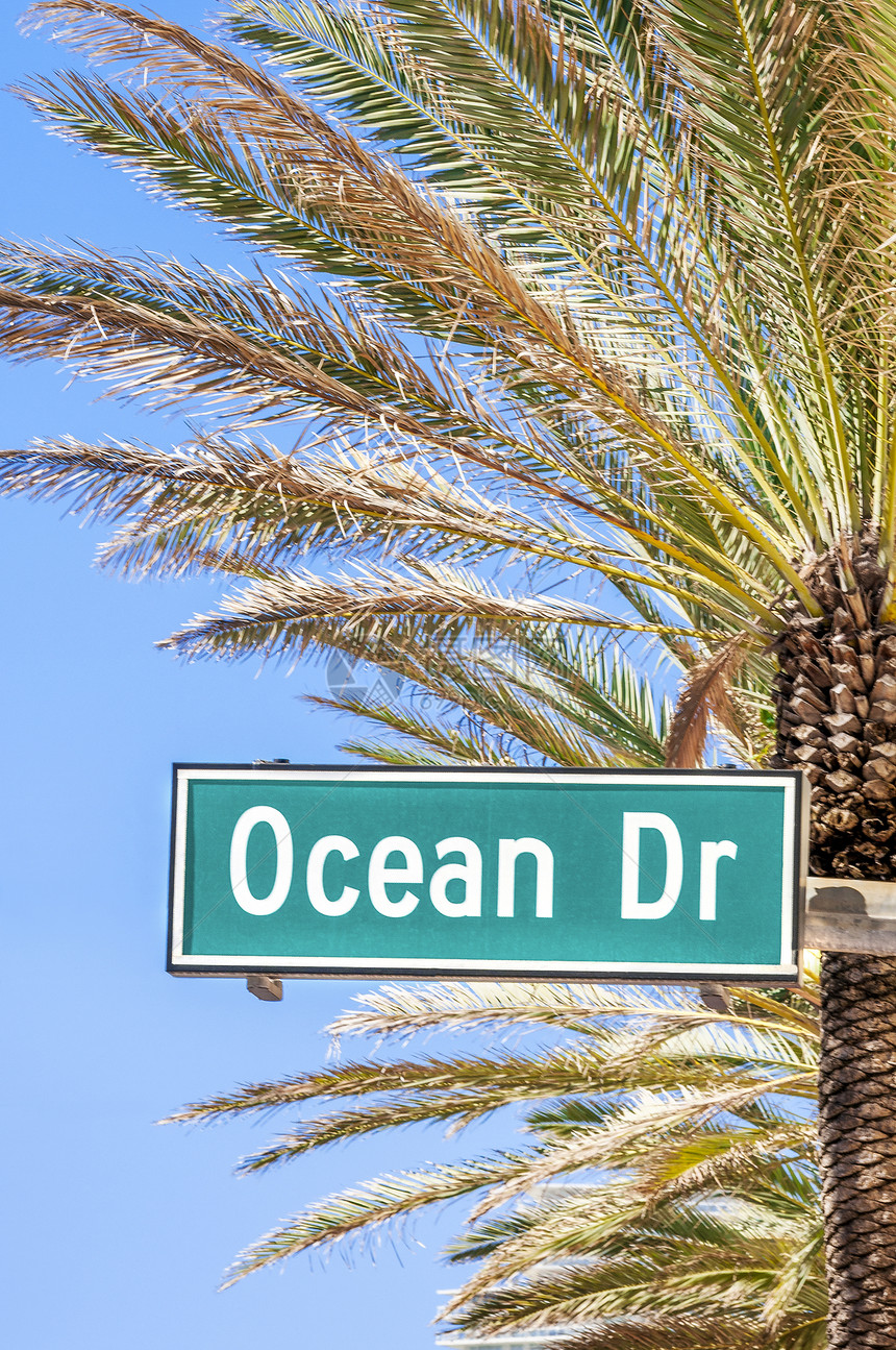 美国弗洛里德迈阿密海滩晴天访问冲浪吸引力装饰艺术海滩蓝色建筑学历史性图片