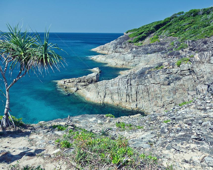 西米兰岛公园娱乐森林地标旅行海浪蓝色天堂岩石热带图片