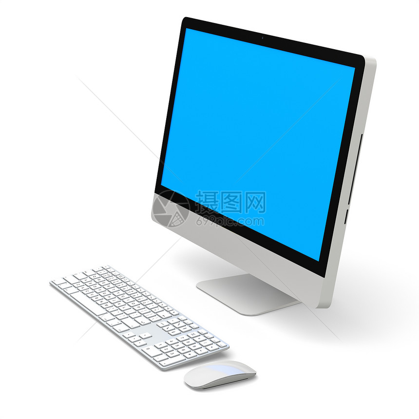 台式计算机商业硬件插图白色电子产品屏幕互联网桌面技术办公室图片