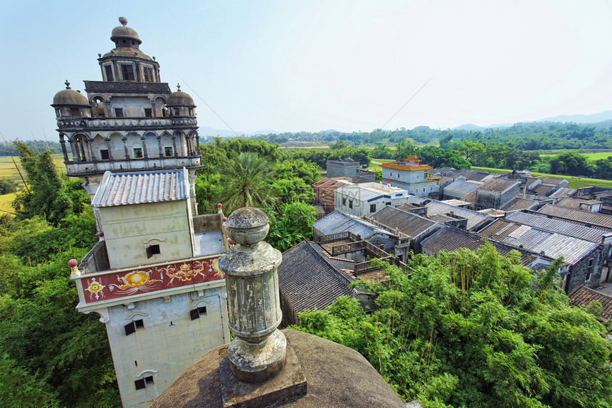 中国和村庄窗户灯塔文化碉楼天空建筑学世界遗产风景历史性胡同图片