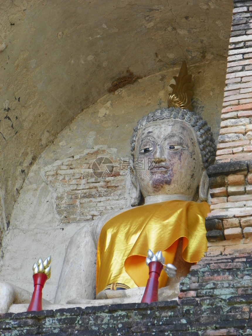 佛像雕塑祷告信仰智慧金子雕像旅行佛陀文化上帝图片