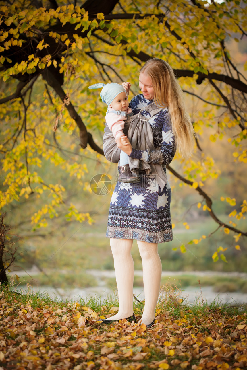 母亲有子女戒指织物女士妈妈童年棉布公园弹力袜幸福母性图片