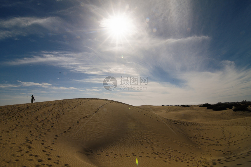 沙丘沙漠质黄色质地纹理沙漠黄沙波浪图片