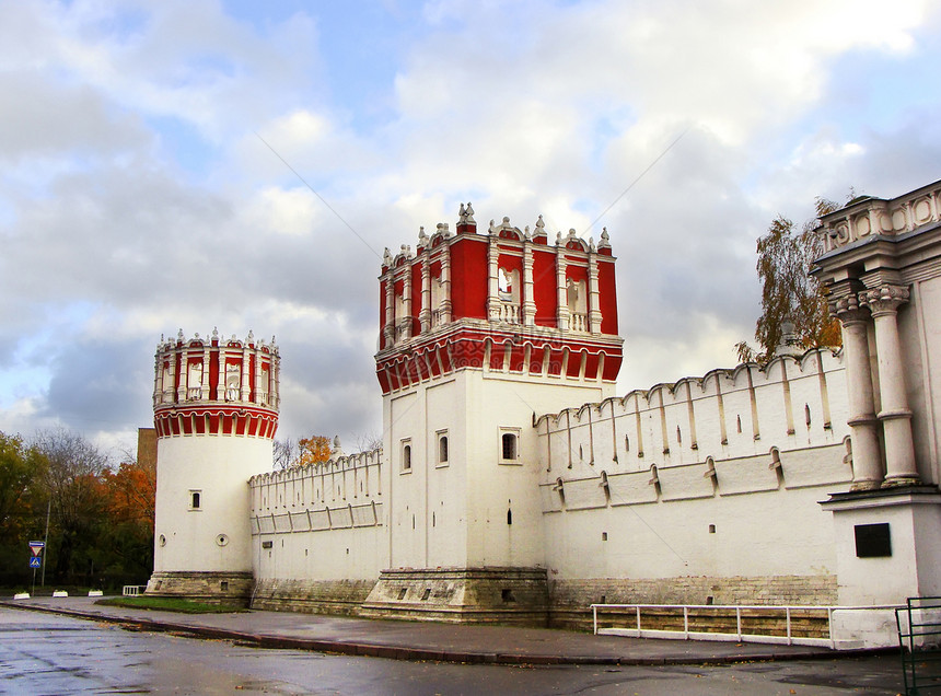 Novodevichy修道院 俄罗斯莫斯科堡垒宗教景观回廊纪念馆博物馆少女新圣女城市历史图片