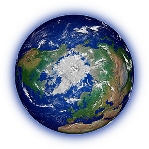 北半球的白色背景图片