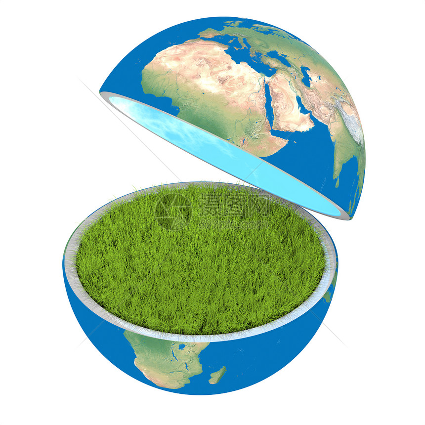 开放星球蓝色全球概念地球插图天空生物绿色世界行星图片