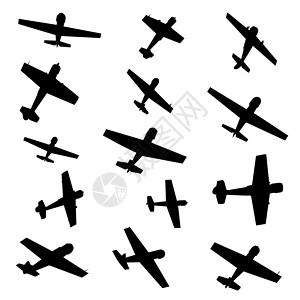 飞机黑白飞机休光灯黑色航空收藏航空公司空气螺旋桨阴影飞行白色设计图片