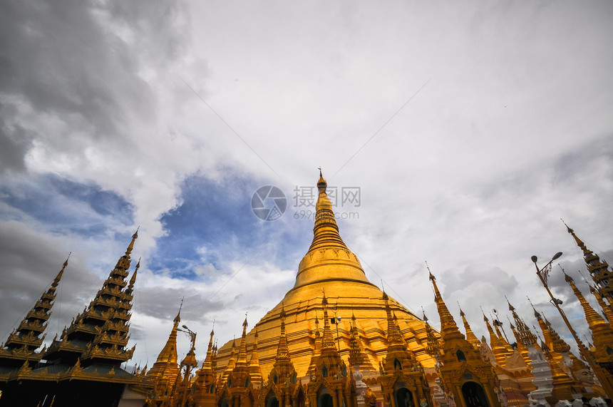 缅甸Shwedagon 塔寺图片