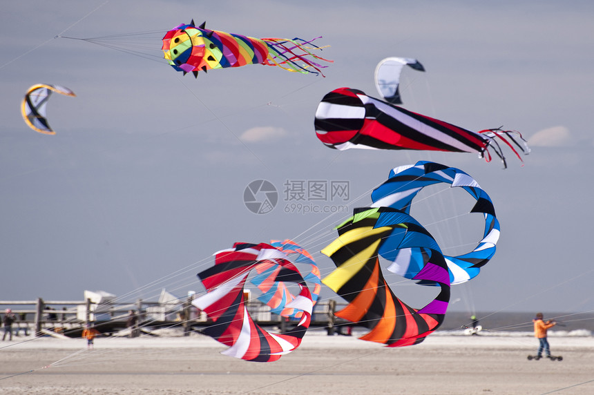 Kite 庆节乐趣飞行闲暇玩具运动海滩驾驶图片