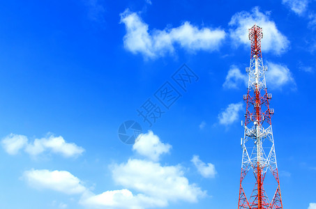 通讯塔技术桅杆收音机播送车站渠道发射机电视信号数据雷达高清图片素材
