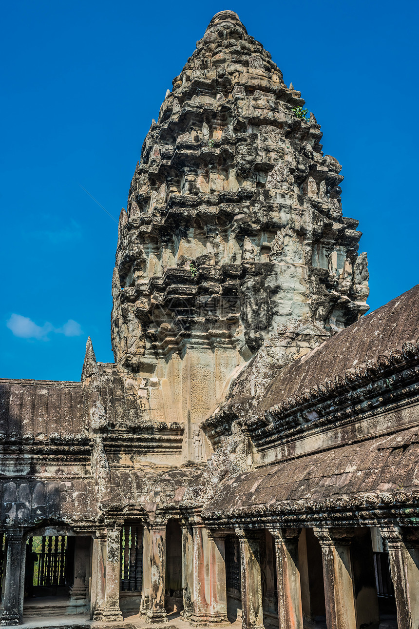 angkor wat 坎波迪亚语Name寺庙建筑学宗教旅行高棉语佛教徒废墟地方考古目的地图片