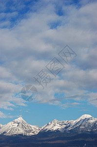 Tatra山山脉天空背景图片