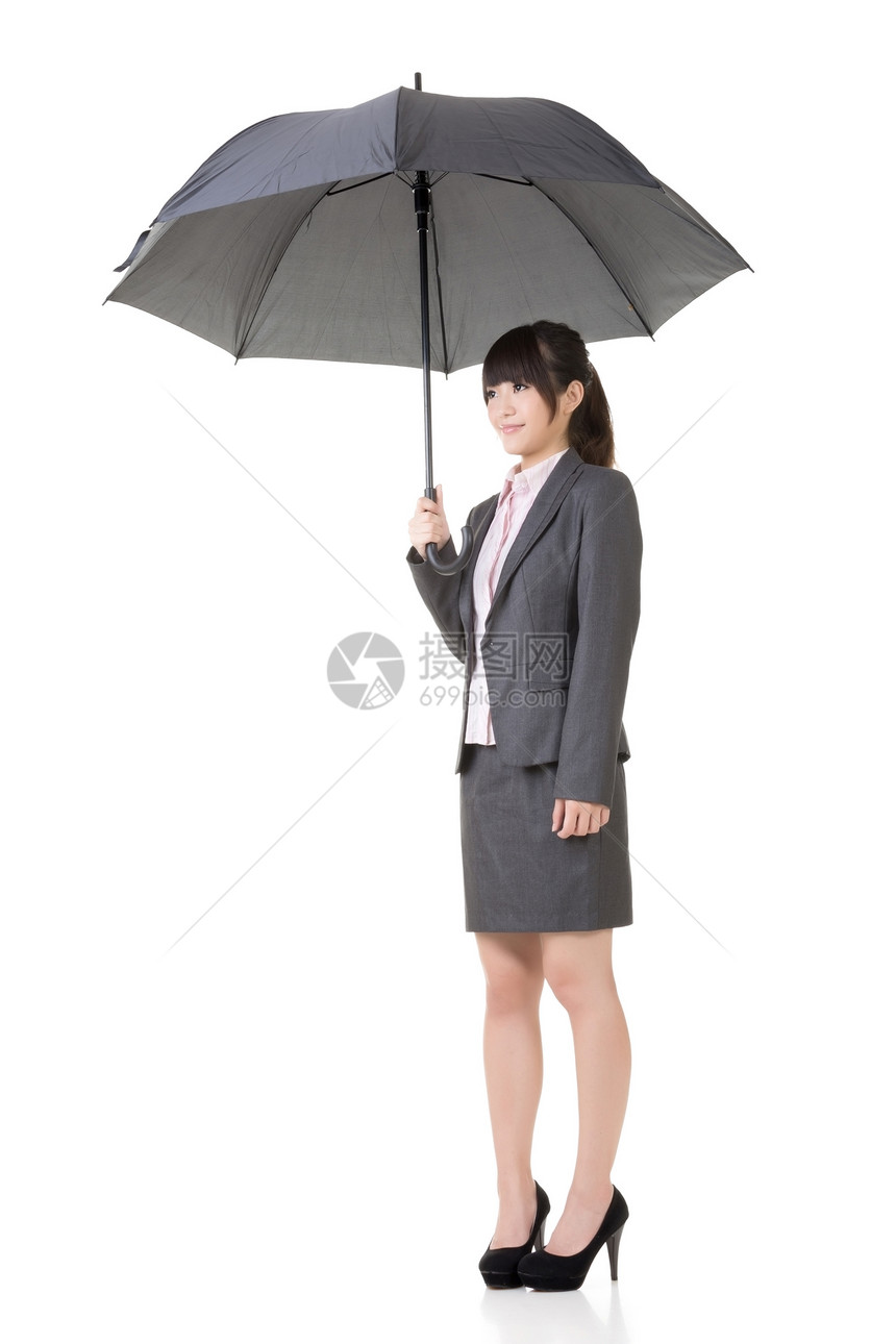 持雨伞金融工作室就业职业秘书商业青年天气安全数字图片