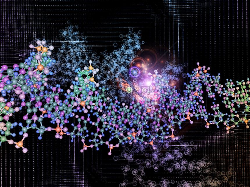 微缩元素力量纽带缩影生物学遗传学运动设计药品理论插图图片