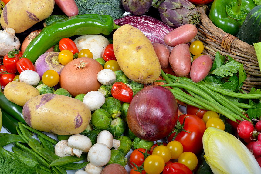 蔬菜市场葫芦绿色营养白色农业用品土豆生产红色洋葱图片