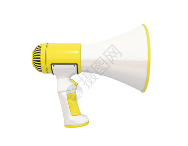 Megaphone 黄色剖面图背景图片