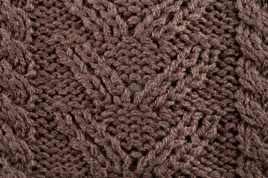 编织纹理风格纺织品棕色工艺针织纤维织物宏观羊毛毯子图片