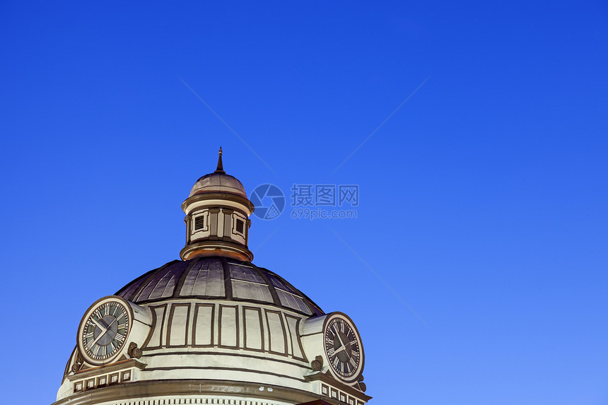 洛根县林肯老法院法院天空圆顶建筑学旅行图片