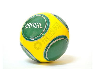 白对白巴西足球球背景图片