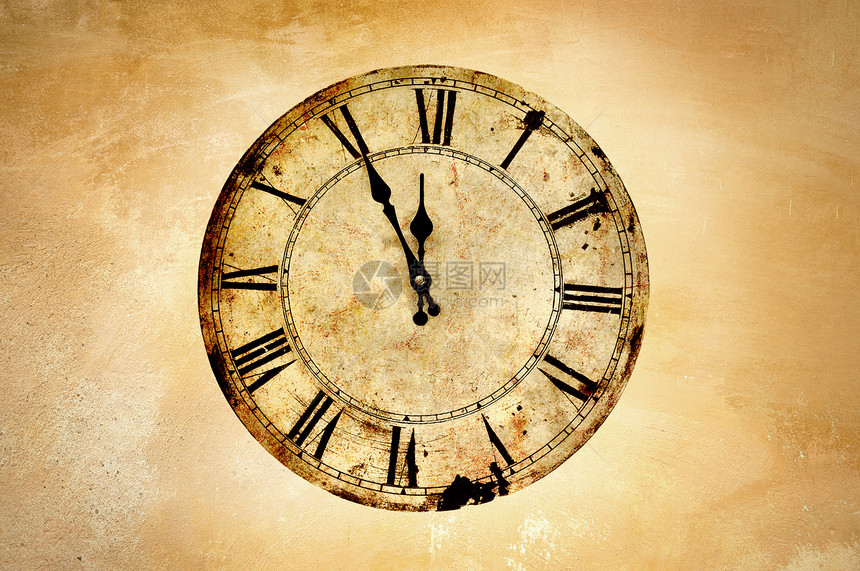 古时钟古董小时庆典手表数字倒数时间指针压力框架图片