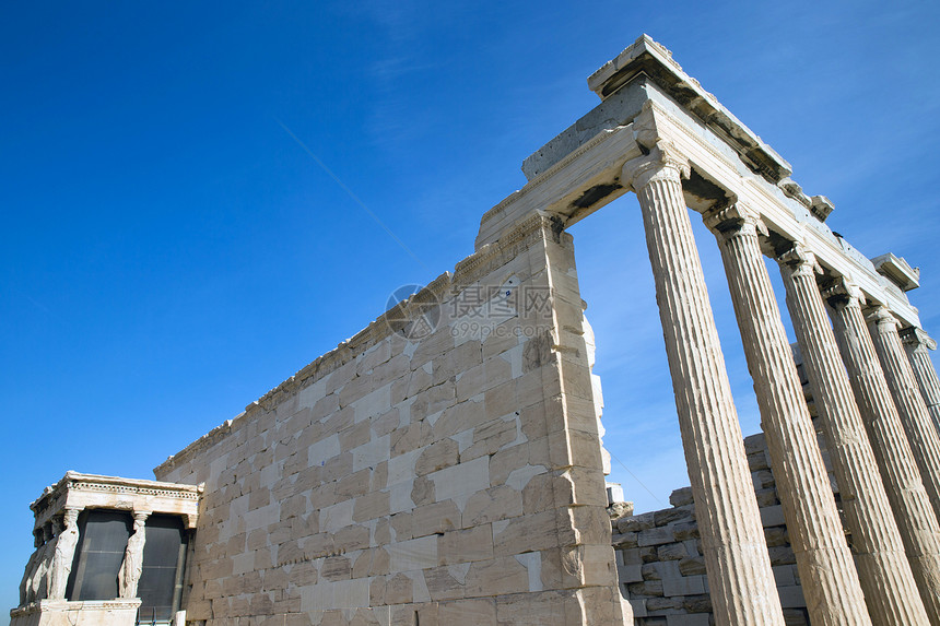 雅典大都会教友会寺庙翻拍衰变石工改造雕像损害废墟装修建筑图片
