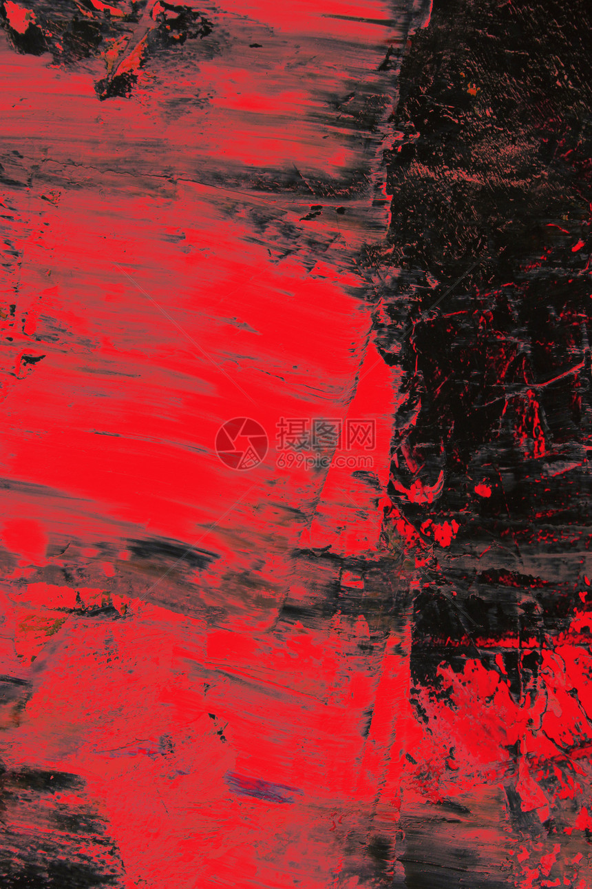 画布上的抽象绘画作为背景艺术品白色粉色艺术帆布黑色红色图片