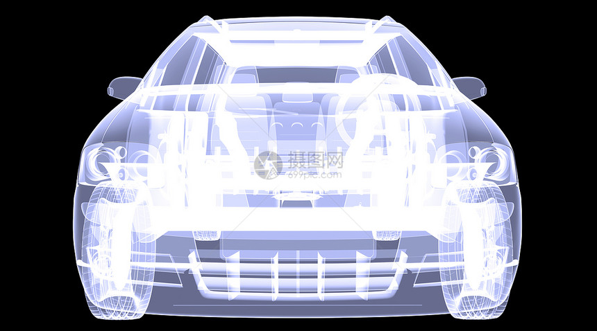 X射X光概念车运输x射线宏观玻璃x光轿车绘画车辆跑车车轮图片