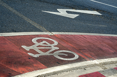 单车标志自行车巷标志城市沥青都市运输方式街道白色风光单车圆圈背景