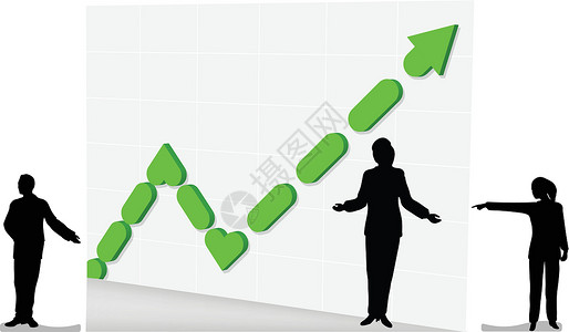3D 律师协会图表和企业增长背景图片