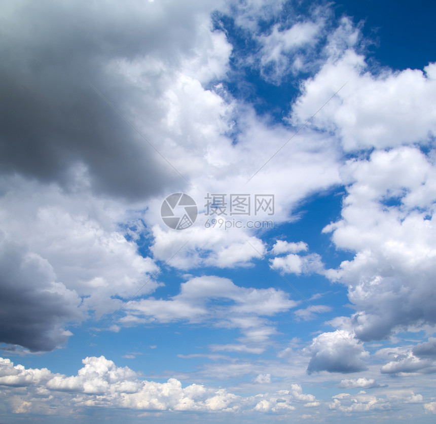 云水分天空照片积雨沉淀阳光天蓝色云雾云景蓝天图片