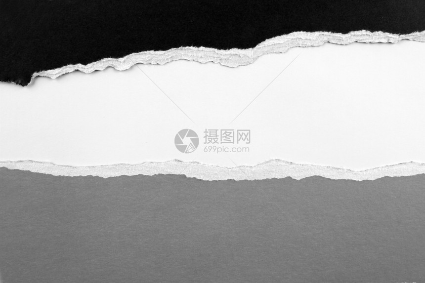 废纸宏观边缘差距眼泪广告白色损害灰色空白框架图片