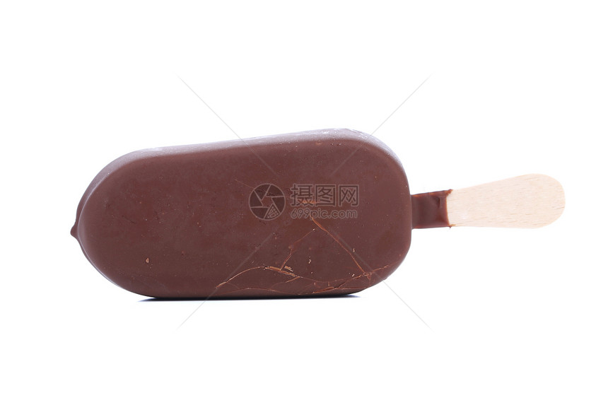 一个巧克力香草冰淇淋甜点工业涂层塞子部分糖霜白色奶油调味品酒瓶图片