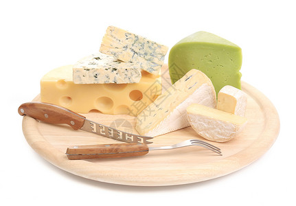 切板上的奶酪背景图片