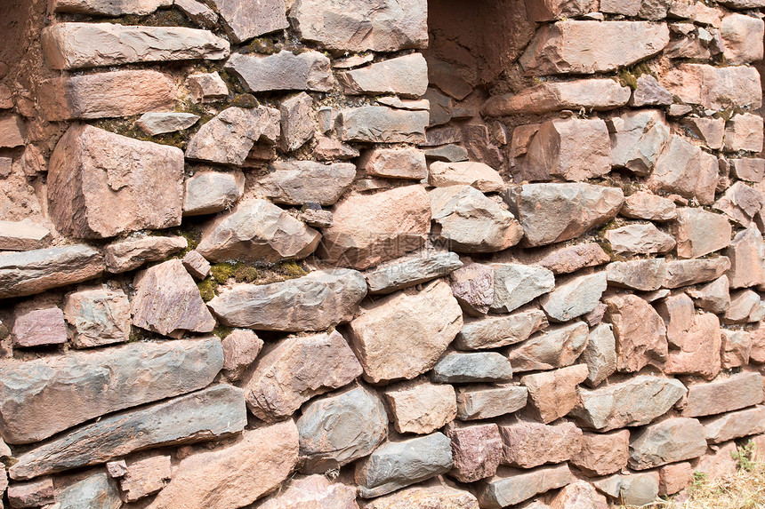 秘鲁 皮萨克 Pisaq  秘鲁安第斯山脉神圣山谷的印加遗址废墟蓝天景点山脉圣谷城市石头防御旅游地标图片