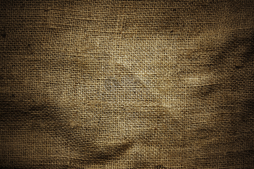 纹质编织帆布麻布材料课程解雇棕色照片纺织品宏观图片