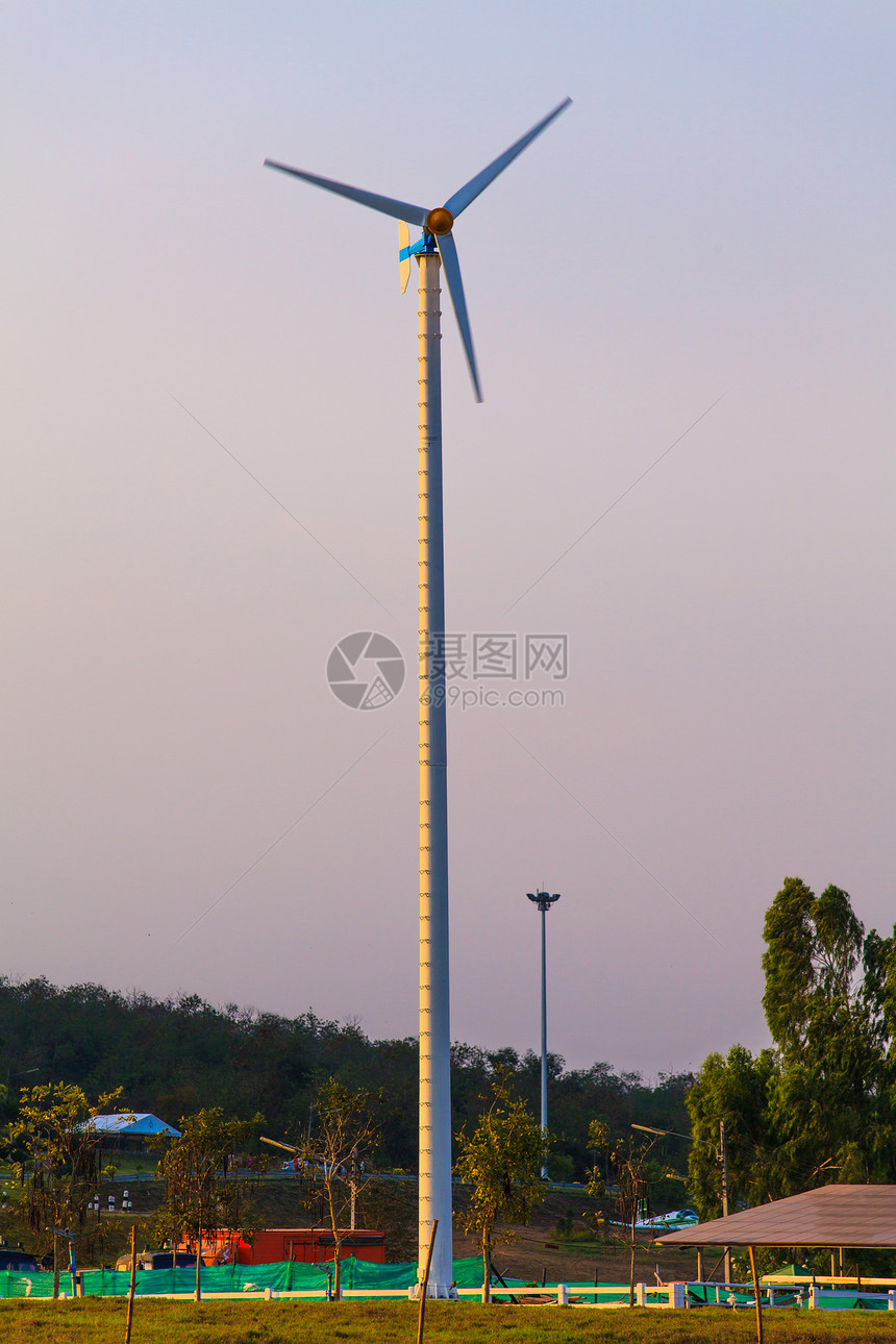 风力涡轮机环境植物发电机生态活力技术金属绿色天空农场图片