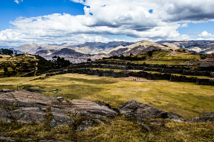 在秘鲁库斯科Cuzco看到墙壁旅行历史世界宗教比丘文明历史性骆驼马丘岩石图片