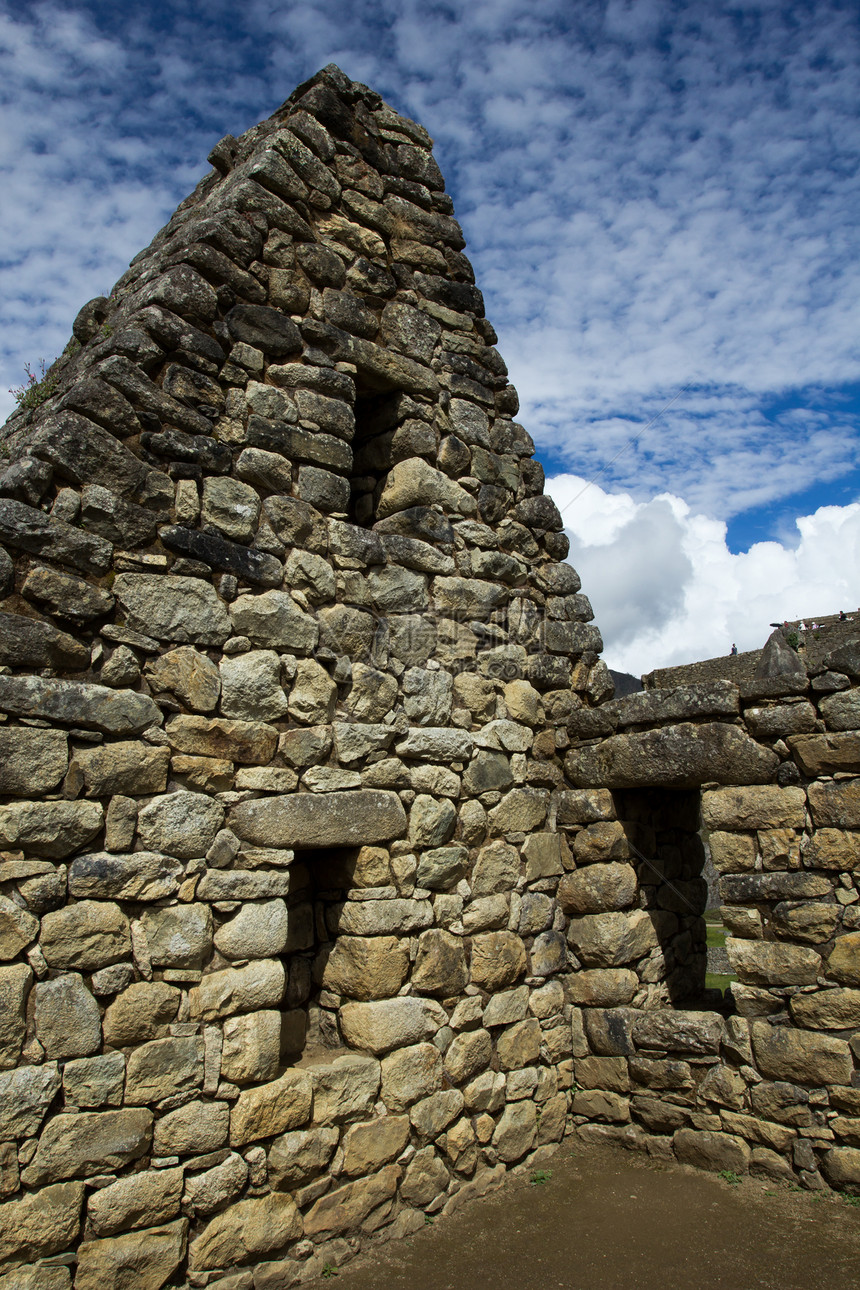秘鲁安第斯山脉古老的印加城市建筑建筑学遗产文明旅行墙壁天空石头废墟拉丁图片