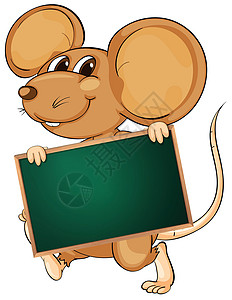 信件栏插图小路指示牌野生动物卡通片动物广告海报白色老鼠背景图片