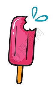 冰淇淋庆典牛奶水果糖果萝莉派对奶油营养剪贴绘画背景图片