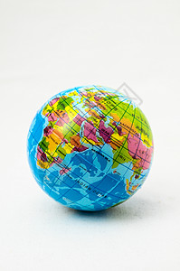 世界环球世界地理插图绿色海洋全球蓝色行星背景图片