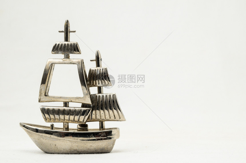 游艇雕刻旅行海洋金属雕塑巡航旅游蓝色船运工艺图片