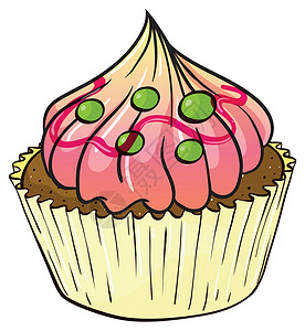 纸杯蛋糕可可蛋糕巧克力艺术食品插图糖果夹子蒙版卡通片背景图片