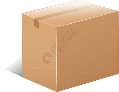 带盖子纸箱阿宝密封盒子运输白色棕色绘画贮存纸盒安全纸板设计图片