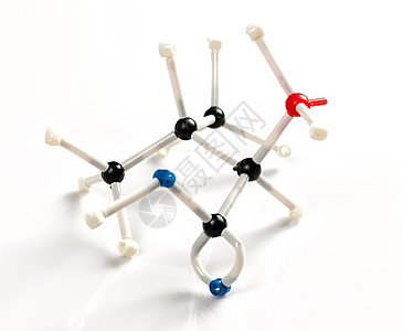 氨基酸树脂分子模型背景图片