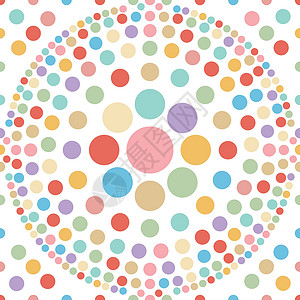 无缝粘贴圆点球抽象球抽象背景矢量白色艺术粉色纺织品圆圈婴儿乐趣红色框架蓝色插画