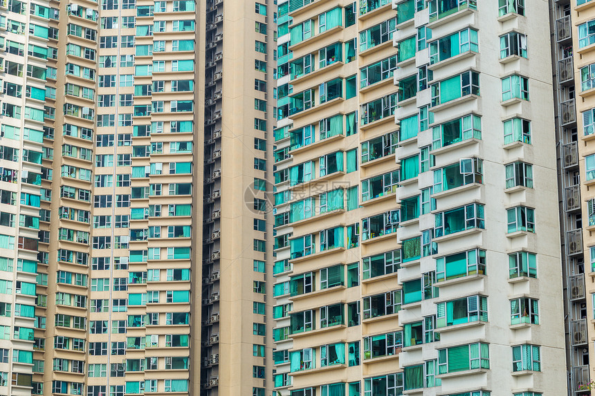 香港的公寓区住宅窗户公寓快门住房财产城市房子建筑学图片