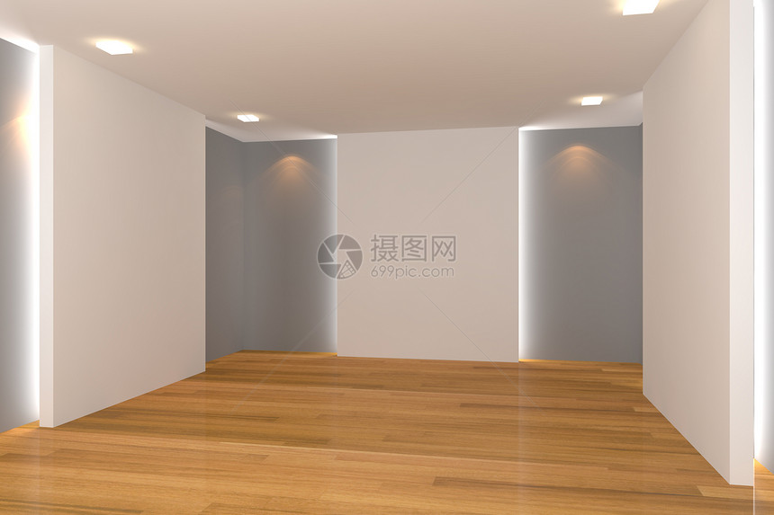 灰色空空房间天花板单元木头空白插图墙纸住宅木地板会议地面图片